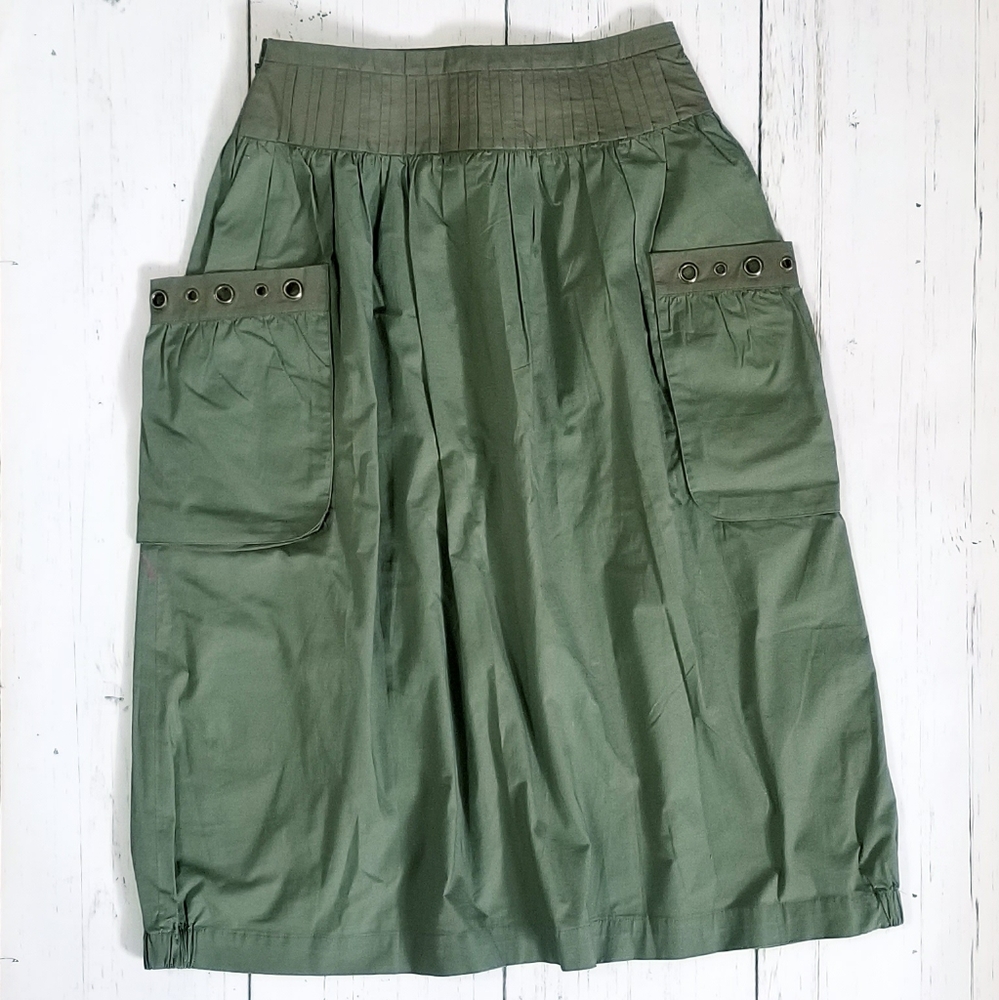 Cargo Utility Midi Skirt